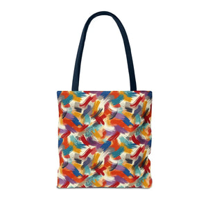 Vibrant All-over Print Tote Bag - Abstract Paint Pattern - Dipaliz - Bags