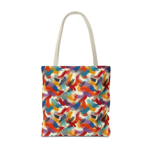 Vibrant All-over Print Tote Bag - Abstract Paint Pattern - Dipaliz - Bags