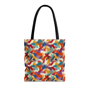 Vibrant All-over Print Tote Bag - Abstract Paint Pattern - Dipaliz - Bags