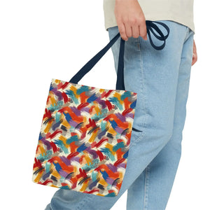 Vibrant All-over Print Tote Bag - Abstract Paint Pattern - Dipaliz - Bags