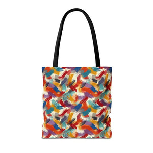 Abstract Paint Pattern All-over Print Tote Bag - Dipaliz - Bags