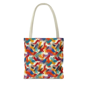 Abstract Paint Pattern All-over Print Tote Bag - Dipaliz - Bags