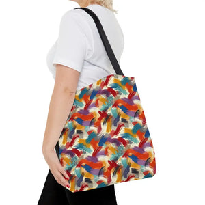 Abstract Paint Pattern All-over Print Tote Bag - Dipaliz - Bags