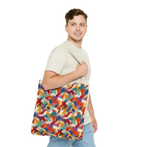Abstract Paint Pattern All-over Print Tote Bag - Dipaliz - Bags