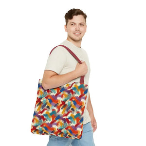 Abstract Paint Pattern All-over Print Tote Bag - Dipaliz - Bags