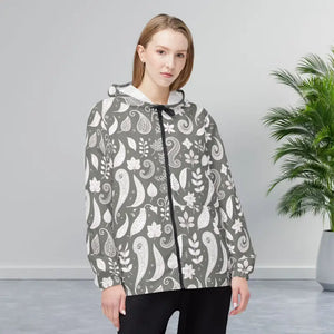 Outerwear - Abstract Paisley Pattern Windbreaker Jacket (aop) s