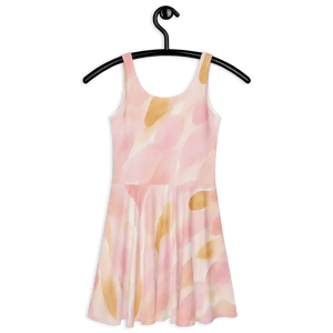 Skater Dress Abstract Pastel Pattern Flared Skirt Dipaliz - Dresses