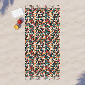 Boho Beach Cloth Blanket - Abstract Pattern Adventure Style - Dipaliz - 38’’ × 81’’ / Polyester - Towels