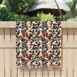Boho Beach Cloth Blanket - Abstract Pattern Adventure Style - Dipaliz - 38’’ × 81’’ / Polyester - Towels