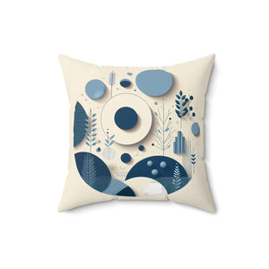 Abstract Circle Polyester Square Pillow - Dipaliz - Throw Pillows