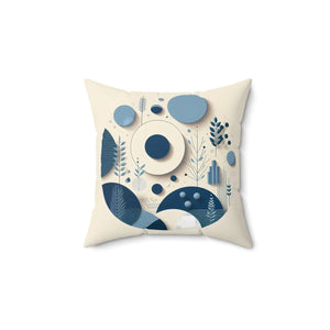 Abstract Circle Polyester Square Pillow - Dipaliz - Throw Pillows