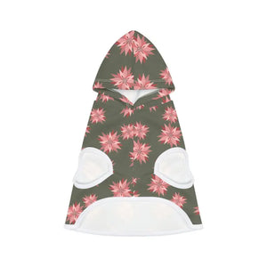 Dog Hoodie Green Abstract Pattern Bold Durable Comfort - Dipaliz - s / White Rib - Apparel & Accessories