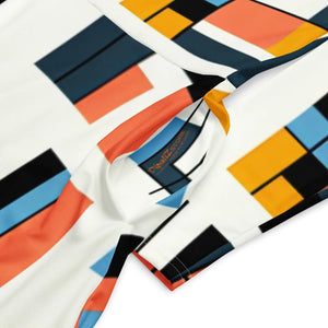 Abstract Pattern Midi Dress – Eco-friendly Cotton - Dipaliz - Dresses - Xs