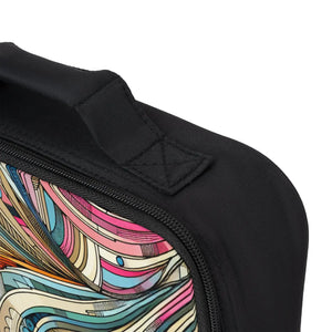 Abstract Pattern Lunch Bag - Chic Office Tote - Dipaliz - Bags