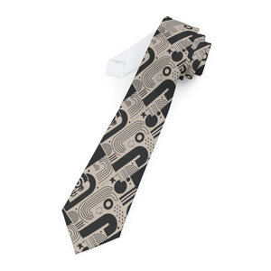 Bold Abstract Pattern Necktie - Polyester - Dipaliz - Neckties