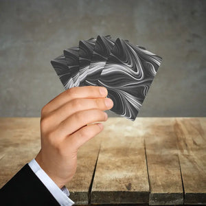 Abstract Swirl Poker Playing Cards 300gsm Premium Deck - Dipaliz - 2.5’’ x 3.5’’ / White / Semi Glossy - Card Games
