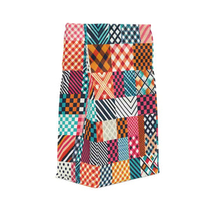 Polyester Lunch Bag Abstract Pattern Magnetic Closure - Dipaliz - 11.75’’ × 7.25’’ 4.75’’ - Bags