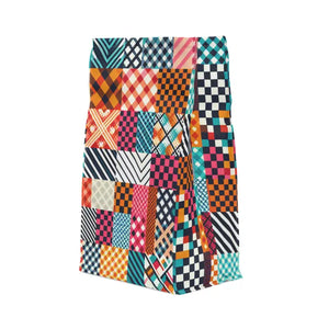 Polyester Lunch Bag Abstract Pattern Magnetic Closure - Dipaliz - 11.75’’ × 7.25’’ 4.75’’ - Bags