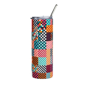 Abstract Skinny 20oz Tumbler - Stainless Steel - Dipaliz - Tumblers