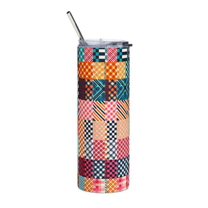Abstract Skinny 20oz Tumbler - Stainless Steel - Dipaliz - Tumblers