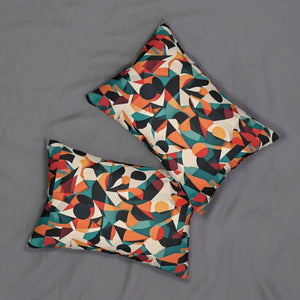 Home Decor - Spun Polyester Lumbar Pillow - Abstract Pattern Stuffed - Dipaliz 20’’ × 14’’