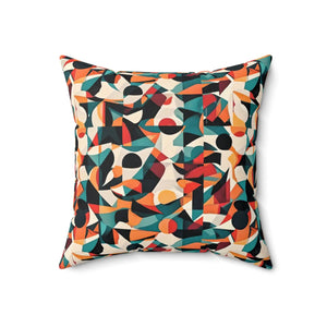 Abstract Pattern Square Pillow – Durable Spun - Dipaliz - Throw Pillows