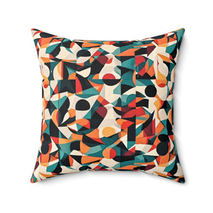 Abstract Pattern Square Pillow – Durable Spun - Dipaliz - Throw Pillows