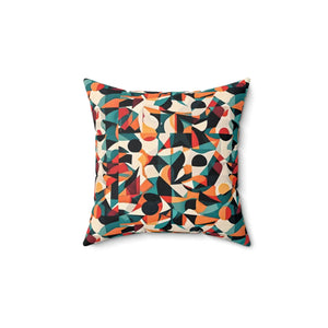 Abstract Pattern Square Pillow – Durable Spun - Dipaliz - Throw Pillows