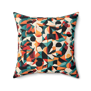 Abstract Pattern Square Pillow – Durable Spun - Dipaliz - Throw Pillows