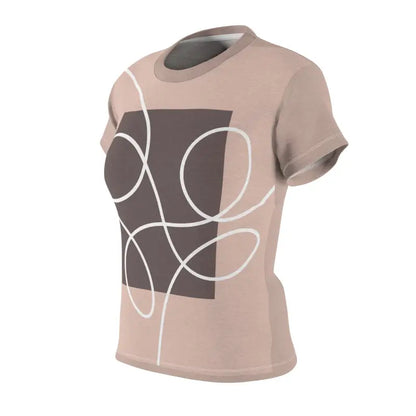 Turn Heads with the Trendy Abstract Pattern Tee for Women - T-shirt