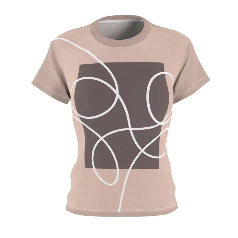 Turn Heads with the Trendy Abstract Pattern Tee for Women - T-shirt