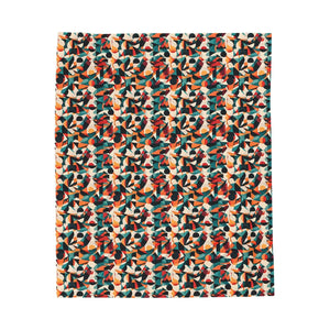 Velveteen Plush Blanket – Abstract Pattern - Dipaliz - Blankets