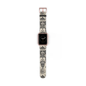Funky Abstract Pattern Watch Band - Faux Leather - Dipaliz - Bands