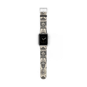 Funky Abstract Pattern Watch Band - Faux Leather - Dipaliz - Bands