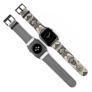 Funky Abstract Pattern Watch Band - Faux Leather - Dipaliz - Bands