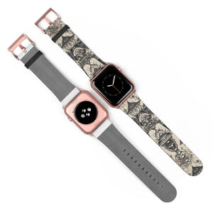 Funky Abstract Pattern Watch Band - Faux Leather - Dipaliz - Bands