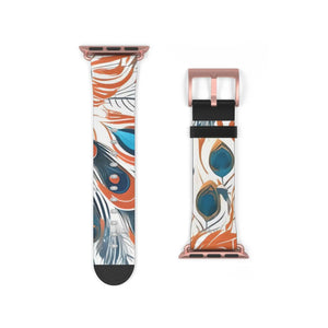 Abstract Pattern Watch Band - Faux Leather Style - Dipaliz - Bands