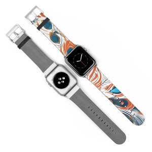 Abstract Pattern Watch Band - Faux Leather Style - Dipaliz - Bands