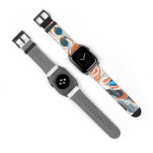 Abstract Pattern Watch Band - Faux Leather Style - Dipaliz - Bands