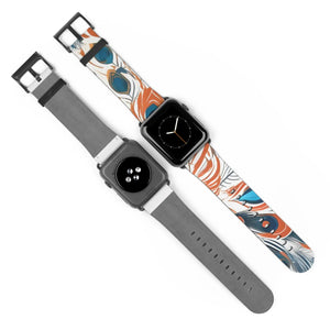 Abstract Pattern Watch Band - Faux Leather Style - Dipaliz - Bands