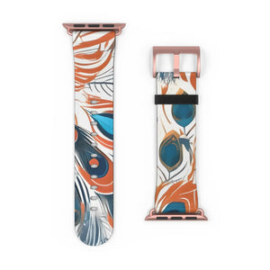 Abstract Pattern Watch Band - Faux Leather Style - Dipaliz - Bands