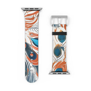 Abstract Pattern Watch Band - Faux Leather Style - Dipaliz - Bands
