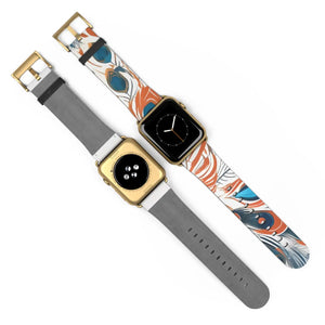 Abstract Pattern Watch Band - Faux Leather Style - Dipaliz - Bands