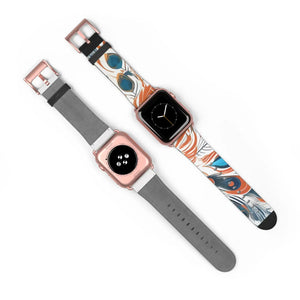 Abstract Pattern Watch Band - Faux Leather Style - Dipaliz - Bands