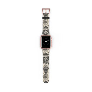 Abstract Pattern Watch Band - Faux Leather Style by Dipaliz - 38 - 41 Mm / Rose Gold Matte - Bands