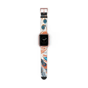 Watch Band - Abstract Pattern Faux Leather Style - Dipaliz - 38 - 41 Mm / Rose Gold Matte - Bands