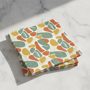 Abstract Pebble Pattern Cocktail Napkins - Retro Party - Dipaliz - Home Decor