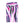 Abstract Pink Blue Striped Yoga Capri Leggings - Dipaliz