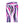 Abstract Pink Blue Striped Yoga Capri Leggings - Dipaliz