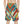 Striking Red Sports Shorts - Abstract Striped Design - Dipaliz
